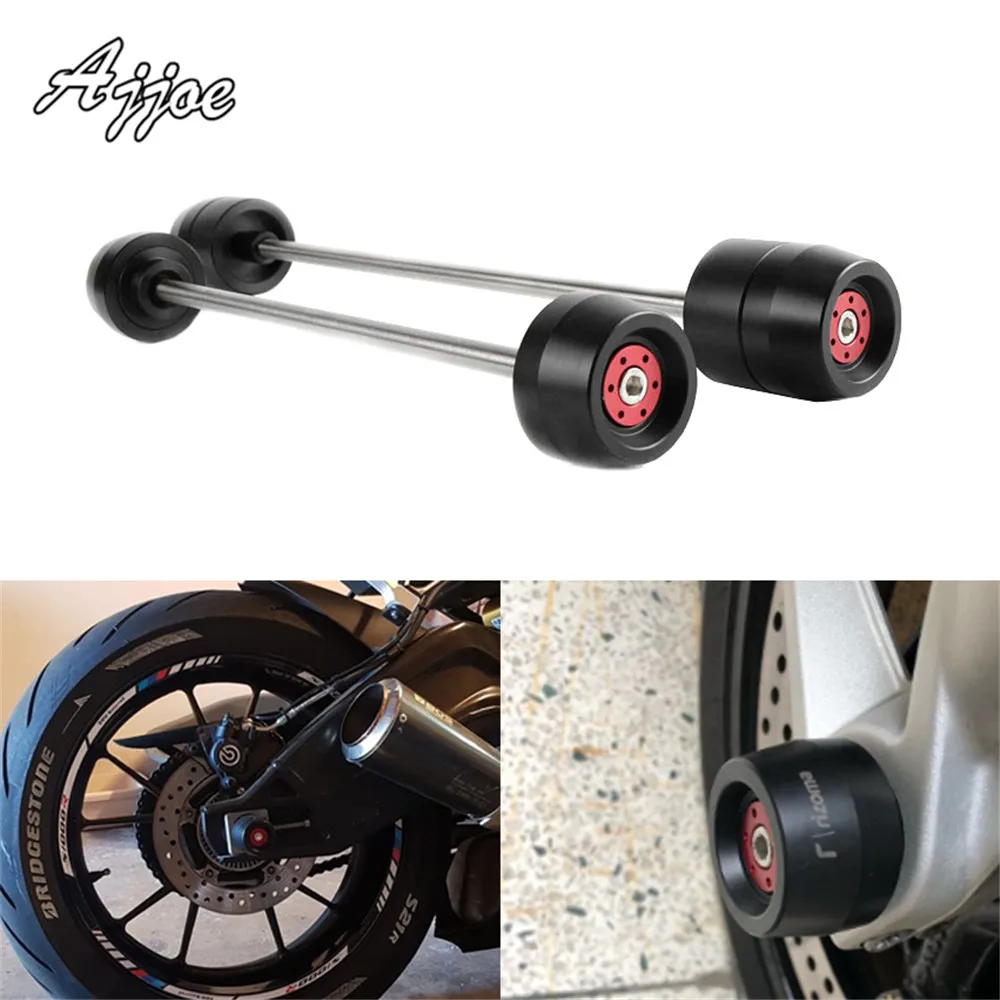 

For BMW S1000RR 2009-2018 Motorcycle Front & Rear Axle Fork Crash Sliders Wheel Protector Falling Protection