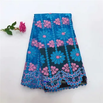 

African lace fabric High quality embroidery french net lace Fashion design swiss voile lace TL1004