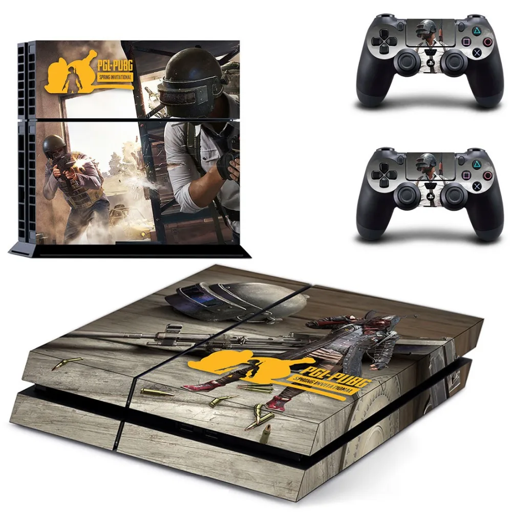 PUBG наклейки предназначены для PlayStation4 консоли и 2 контроллера шкуры|Наклейки| |