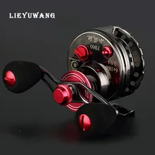 LIEYUWANG FB60 высокоосевая скоростная катушка 3,0: 1 из алюминиевого сплава, катушка для ловли нахлыстом, черный, левый, правый, латунный ящик, рыболовное колесо