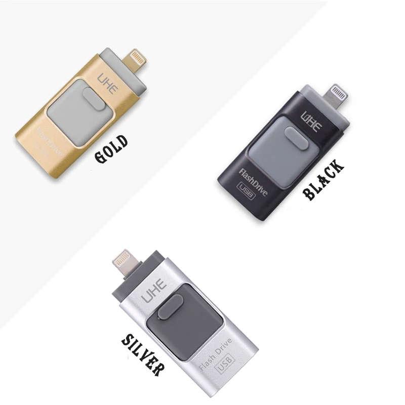Новый дизайн флеш накопитель USB 2 0 8 ГБ 16 32 64 3 порта в 1 карта памяти для Iphone/Ipad/Android
