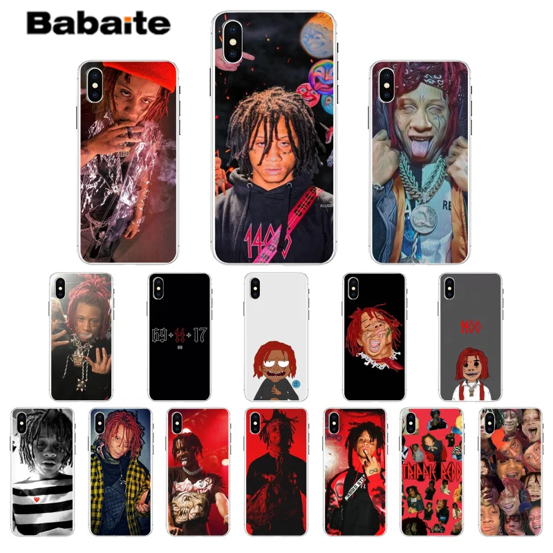 Чехол для телефона Babaite Trippie Redd чехол iPhone 7 7plus 5 5Sx 6 8Plus X XS MAX XR Новинка | Мобильные