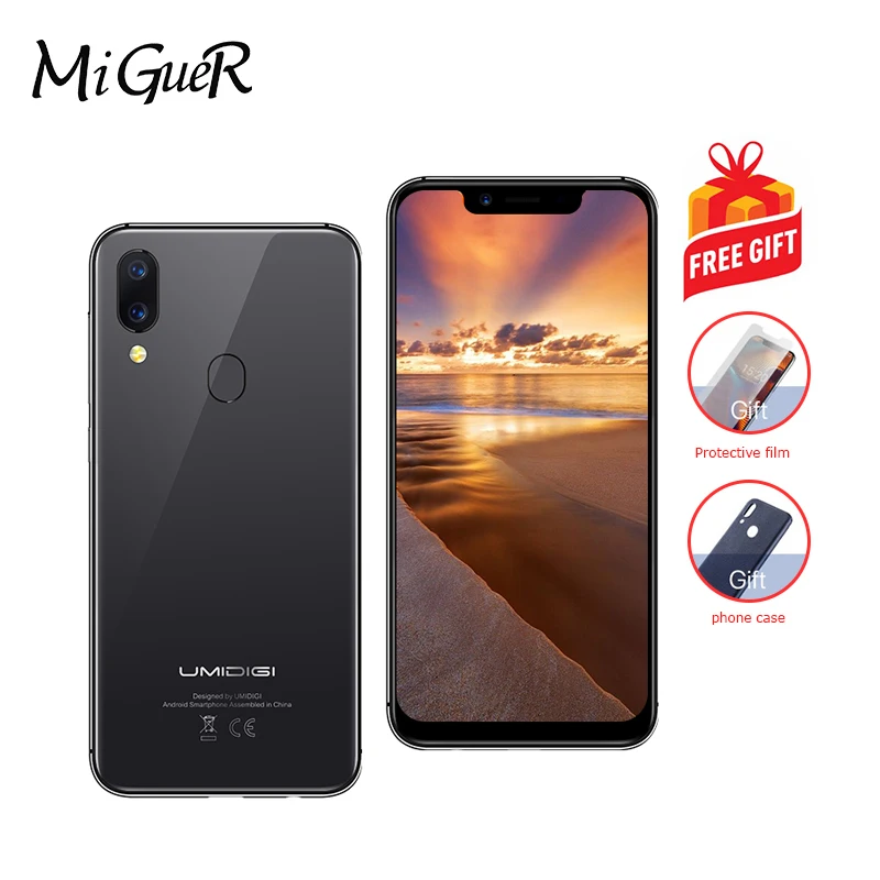 

UMIDIGI A3 Pro 5.7" 19:9 Full Screen Smartphone Android 8.1 Quad Core 3GB+32GB 4G Fingerprint Unloc Global Version Mobile Phone