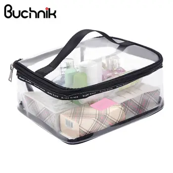 

Pvc Transparent Cosmetic Bags Women'S Travel Waterproof Clear Wash Organizer Pouch Beauty Makeup Case Accessories Supplies