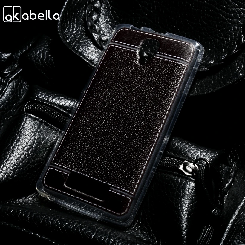 

AKABEILA Silicone Phone Cover Case For Lenovo A2010 A2580 A2860 a 2010 4.5 inch Case TPU Lichee Cover Fundas Coque Bag