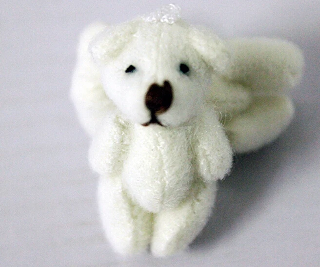 50 шт./лот 3 см тедди медведь мультфильм букет кукла плюшевые суставы голый плюшевый медведь кукла мини-медведь кукла