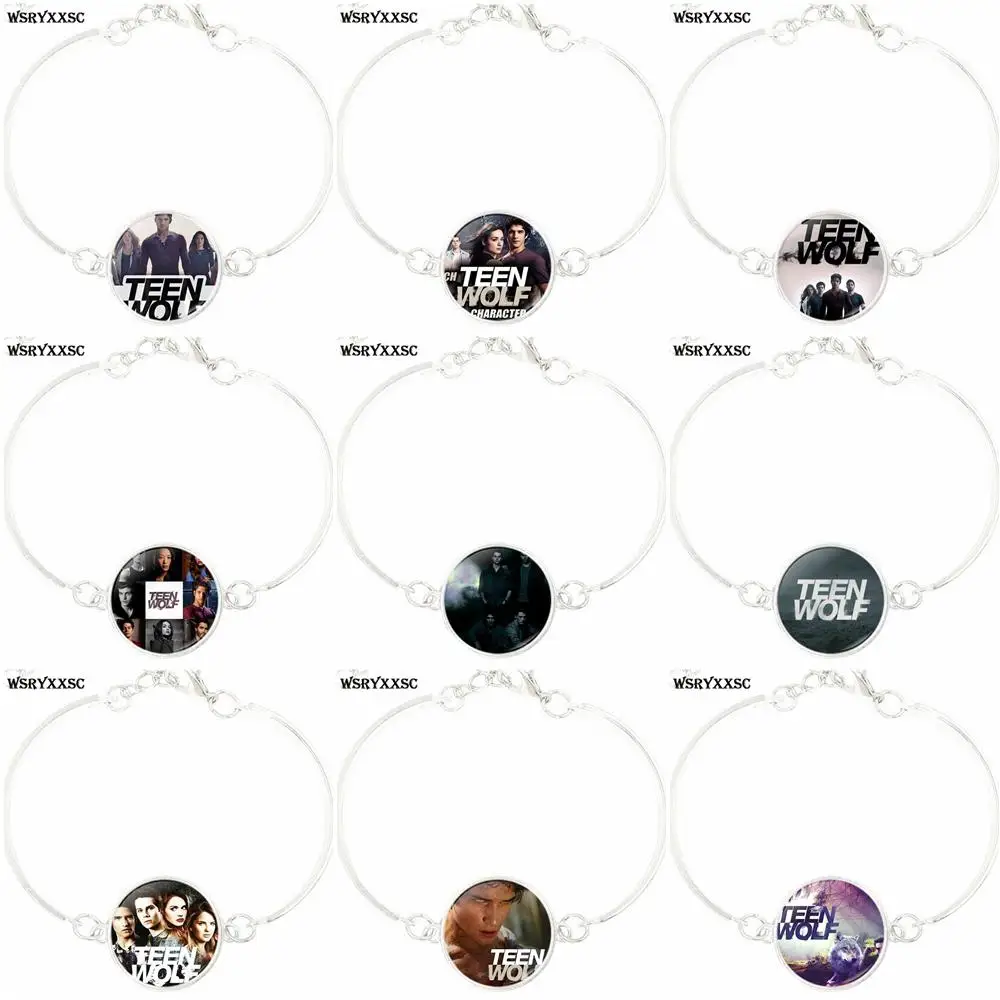 

Teen Wolf Logo For Child Bracelet Bangle Glass Cabochon Silver Chain Vintage Bracelet Bangle Statement Jewelry