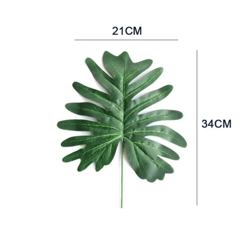 5 шт./партия искусственные тропические монстеры Пальмовые Листья моделирование лист для гавайской тематики вечерние украшения для дома и сада поддельные листья - Цвет: A2