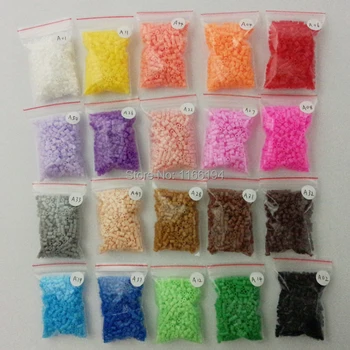 

2.6mm mini hama beads 20 bags 500pcs/bag 100% quality guarantee diy toy perler fuse beads PUPUKOU beads