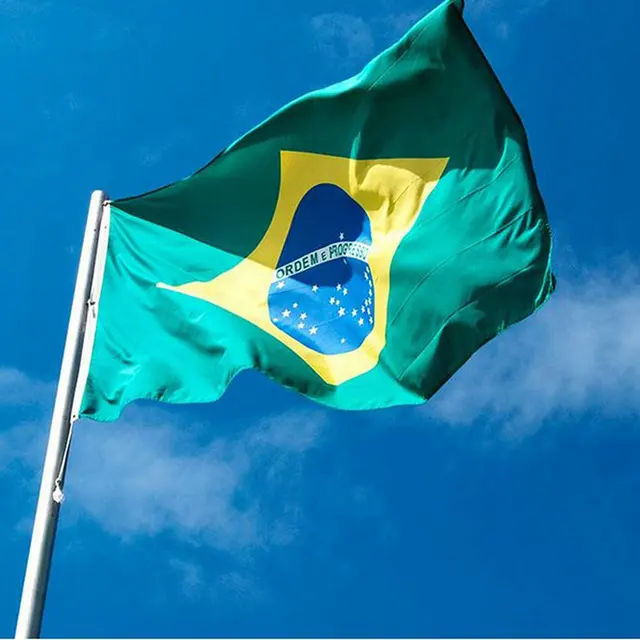 brazil flag polyester flag banner for festival home decoration super