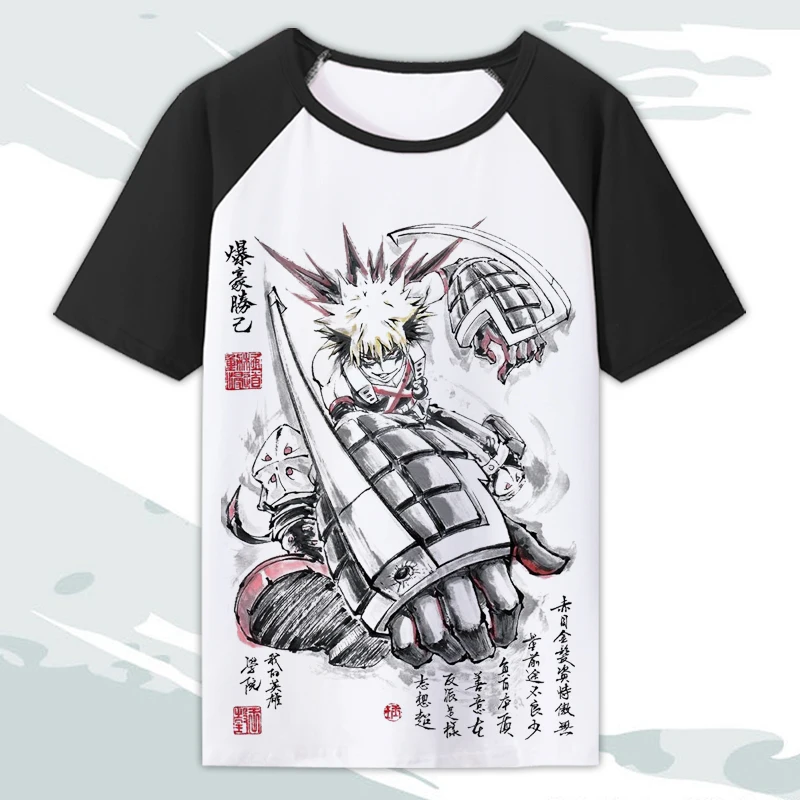 Футболка Boku с героями аниме Моя геройская академия футболка izuku midoriya для мужчин и