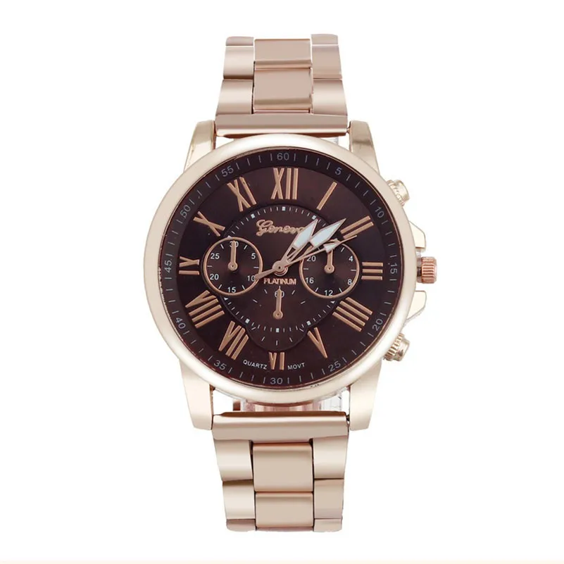 Women Men watch Luxury Stylish Fashion Roman Number Stainless Steel Quartz Sports Dial Wrist Watch Men Wholesale#2AP23 (8)