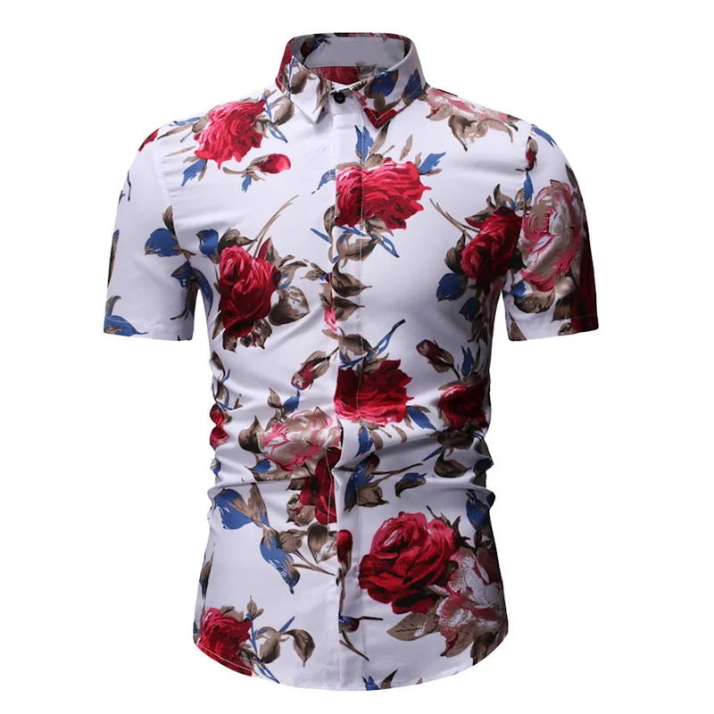 camisetas con flores para hombre