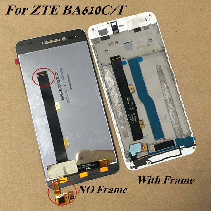 

5.0'' Original LCD For ZTE BA610 BA610T BA610C LCD Display Touch Screen Digitizer with Frame For ZTE BA610 BA610T BA610C LCD