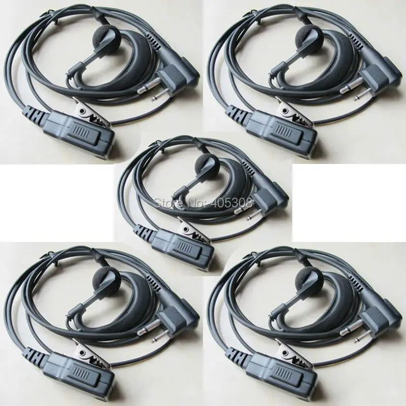 5x наушник для Motorola radios CP100 CP110 CP125 CP040 CP140 CP160 CP180 CP185 CP200 Mag Один MU11 MU11C MU11CV MU12