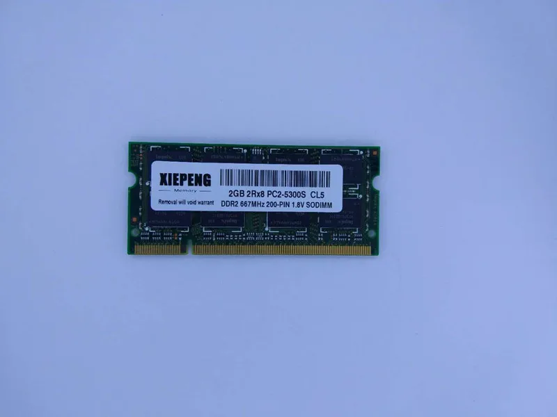 2GB 2Rx8 PC2-5300S 667 MHz DDR2 2gb 667 MHz Память для ноутбука 2G pc2 5300 notebook 200-PIN SODIMM ram