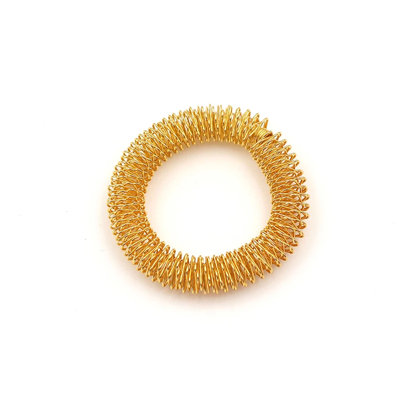 Men And Women Wrist Hand Acupuncture Bracelet Metal Massage Ring Health Care Tool Wrists Relaxation Massager Supplies Finger Massage Ring