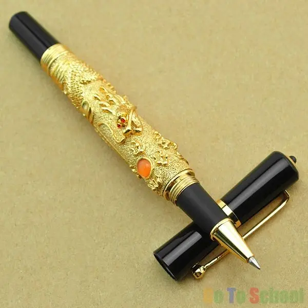 Jinhao высокое качество новый дизайн золотой летающий дракон Noblest шариковая ручка