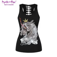 Летний женский спортивный жилет лошадь 3D принт Femme Йога рубашки эластичный Бег Фитнес футболка майка с выемкой топы тренажерный зал тренировочная блуза