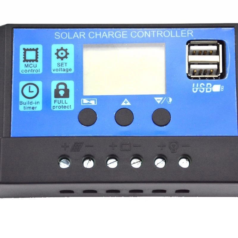 Controlador de Carga Inteligente Solar 20 10a 12 24v Trabalho Auto Lcd Dupla Célula Painel Controlador Regulador Carregador Pwm 30 - 6 Pwm inteligente Controlador de Carga Solar 30