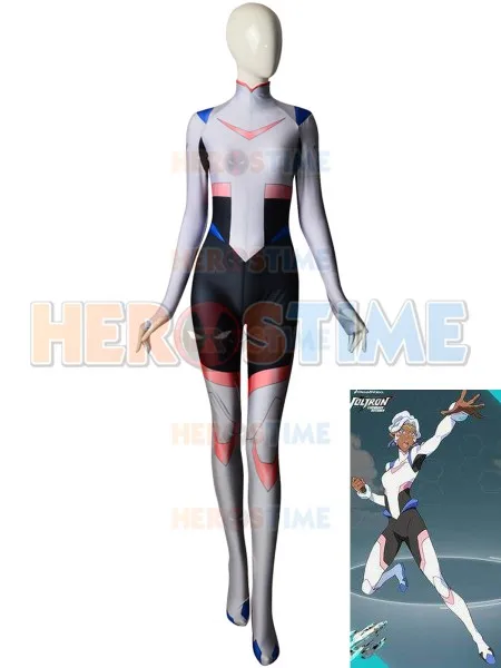Платье принцессы костюм Allura Voltron: Легендарный Защитник 3d печати супер герой