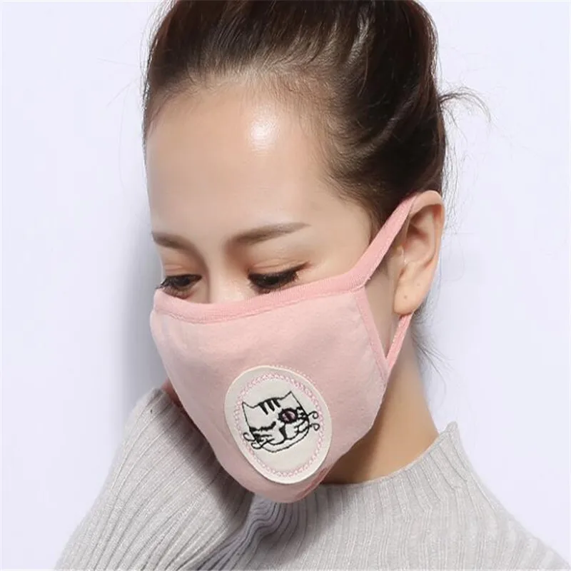 10 шт./уп. Пылезащитная маска для рта из хлопка, маска для губ, маска visage tissu, милая маска, модная маска для рта