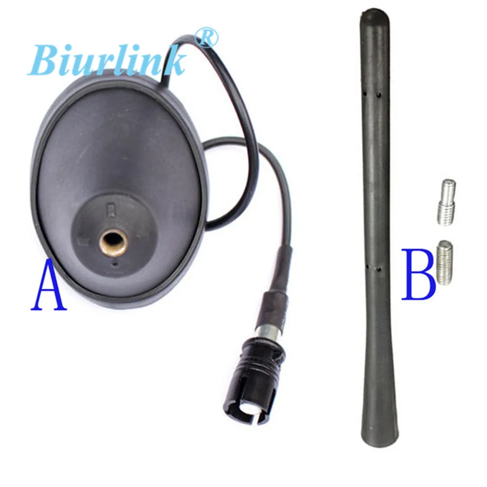 

Biurlink Universal Car Radio Roof AM/FM Roof Antenna Base with Silicone Antenna for Volkswagen Passat Golf