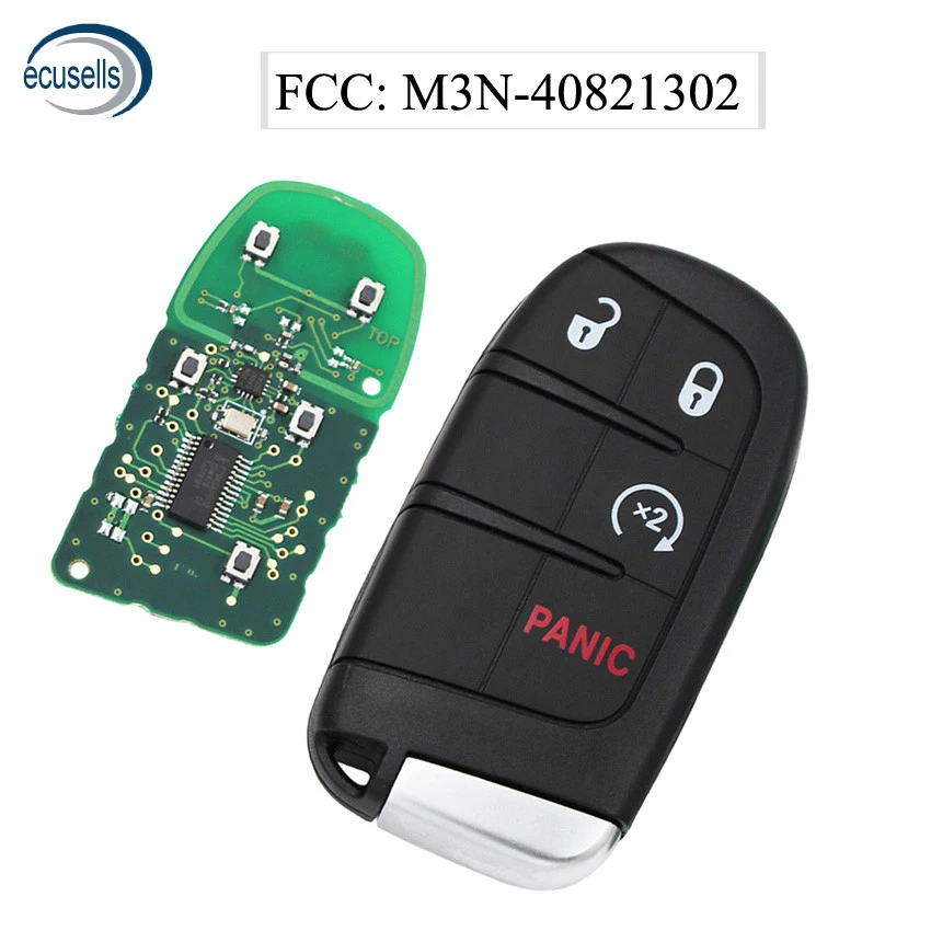 

3+1/4 Button Remote Key 433mhz 7953A for Dodge Challenger Journey 2014-2018 with ID46 Chip FCC: M3N-40821302