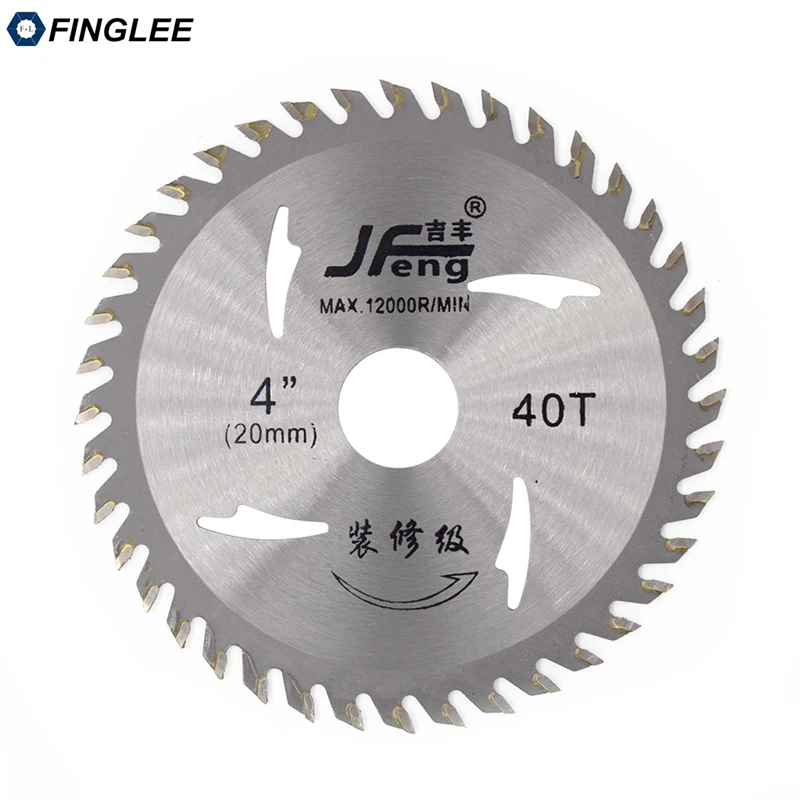 FINGLEE 3 Pcs 4Inch 30/40 teeth TCT Woodworking Circular Saw Blade Cutting General Purpose for Hard Soft Wood | Инструменты