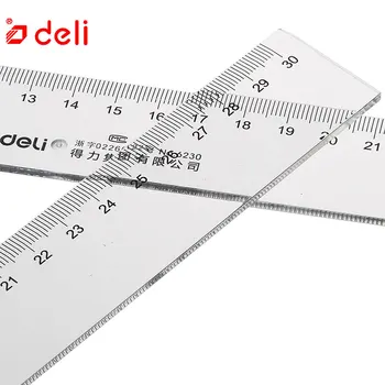 

Deli 30cm Transparent Series Ruler Student Stationery Plastic Ruler Measuring Straight Ruler Tool Gift School & Office Supplies