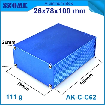 

1piece aluminium equipment enclosure 26(H)x78(W)x100(L) mm amplifier chassis housing case for pcb distribution box
