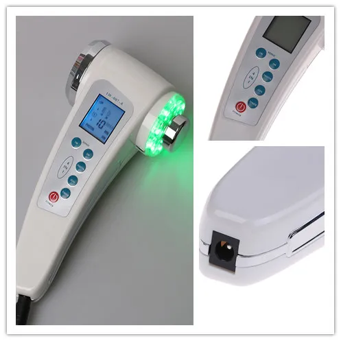 Ultrasonic Facial Beauty Massager LED Photon Lifting Face Lift Skin Cleaner Wrinkle Remover Anti Aging Ultrasound