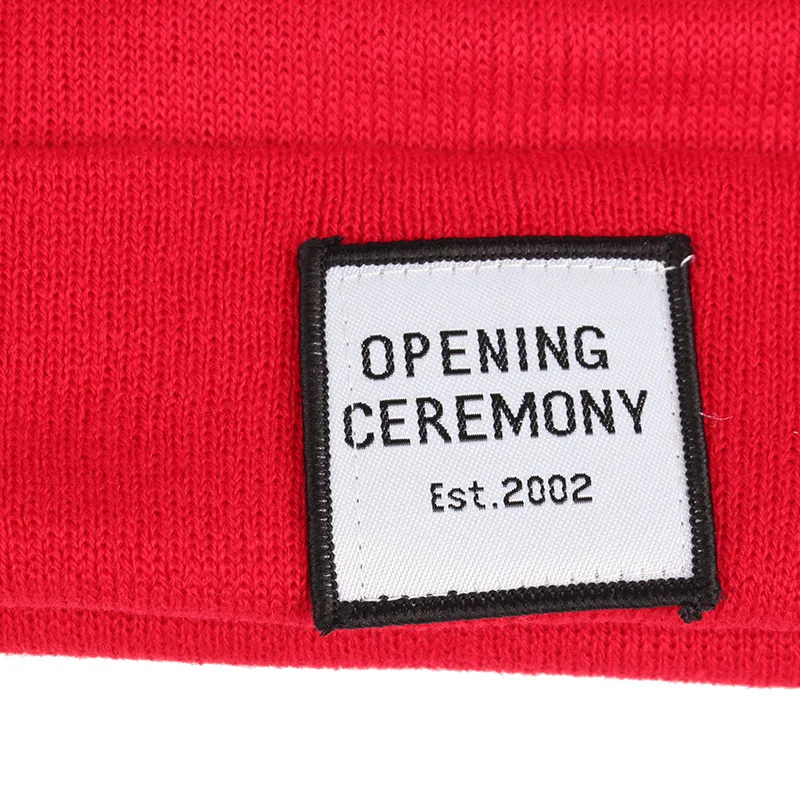 Knitted Cotton Women Beanie Hats Fashion OPENING CEREMONY Women Hats Autumn Winter Warm Female Hat Letter Hip Hop Women Skullies (2)