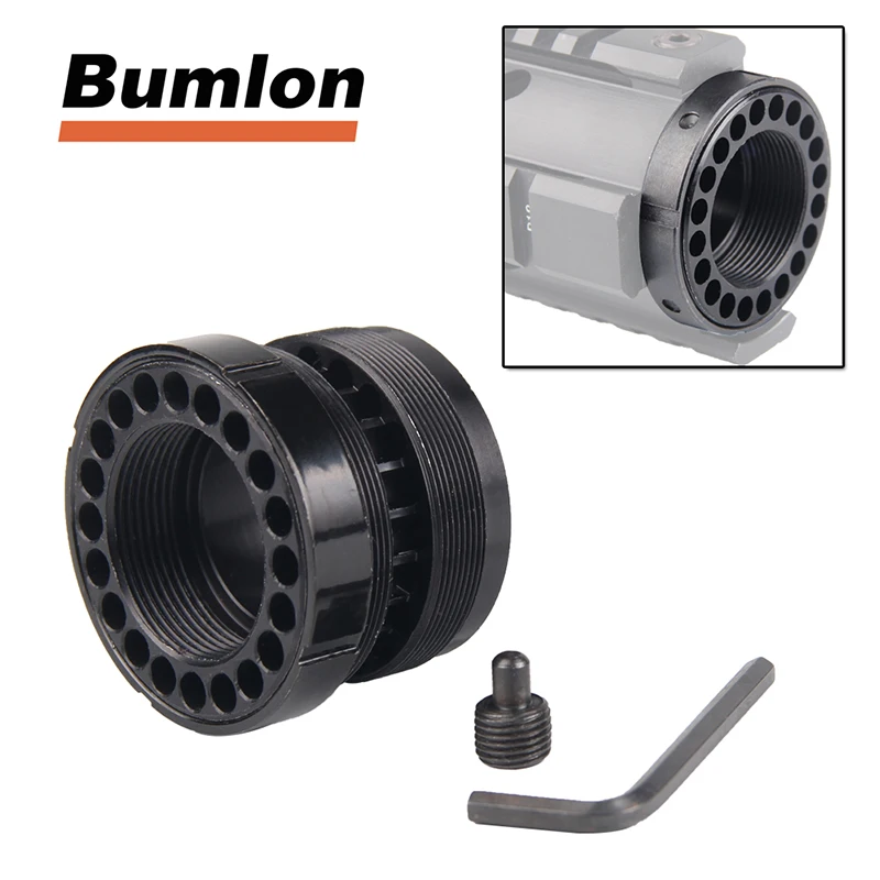 Standard Barrel Nut with Steel Jam Nut Ring for Free Float Quad Rail