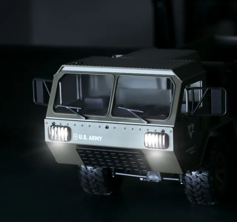 Армейский Военный Радиоуправляемый грузовик 1:16 2,4G 6WD Rock Crawler командный Коммуникационный автомобиль игрушки внедорожный RTR