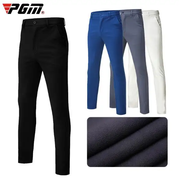 

2019 NEW PGM Men automn winter soft breathable Golf Pants wool-padded High-Elastic Trousers Golf Mens Match Game golf Pants