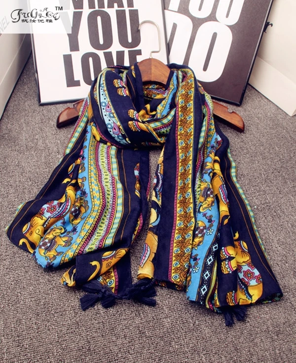 Retro stay in Southeast Asia as small as a scarf, tassel wave cotton scarves, beach towels shark Thailand beach mantillas