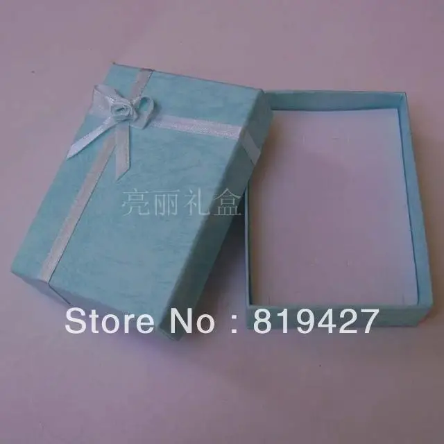 

Wholesale 24ps/Lot Light Blue 8*11cm Jewelry Set Box Necklace/Earrings/Ring gift Box Jewelry Packaging gift Box Free Shipping