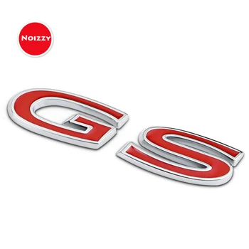 

Noizzy GS Red Grand Super 3D Metal Car Sticker Chrome Trim Auto Emblem Automobile Badge Trunk for Buick Regal Sportback Lacrosse