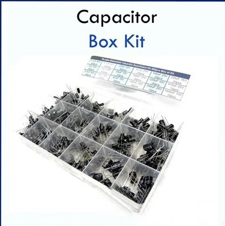 

18 value Capacitor Assortment Kit 500pcs Box of Kit