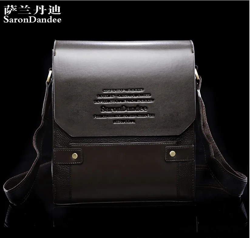 Mens Genuine leather Bag 2013 Fashion Messenger Shoulder Bags For Men clutches men briefcases bussiness | Багаж и сумки