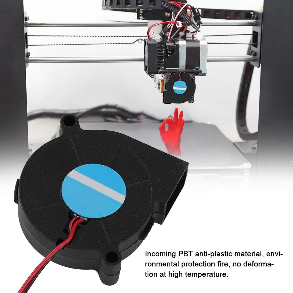 Прямой ток воздуходувки турбо вентилятор охлаждения 12 В 0.18A 3d принтер аксессуары YAN88