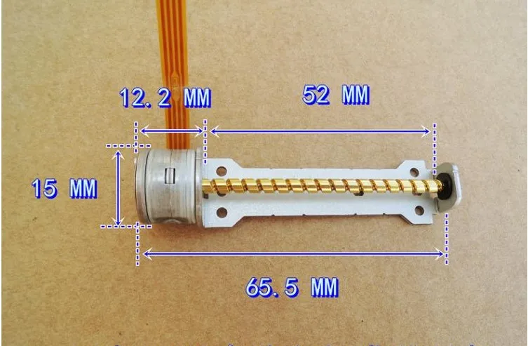 15 мм 2 Фаза 4 провода шагового двигателя с длинная жердь R05