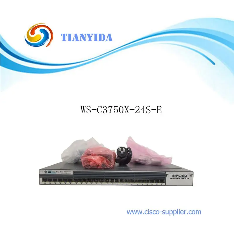 Новый Герметичный WS C3750X 24S E Catalyst 24 портовый гигабитный SFP Ethernet коммутатор