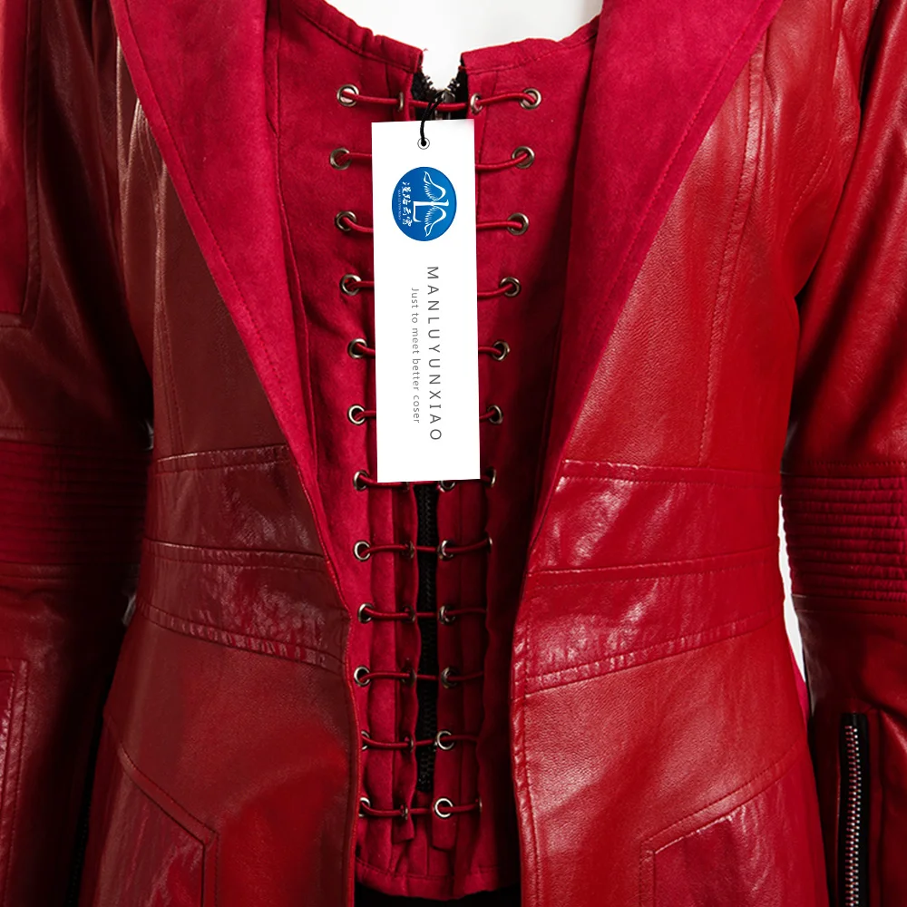 Custom-made Manluyunxiao Scarlet Witch cosplay costume for women, inspired by Avengers Age of Ultron's Wanda Maximoff Scarlet Witch. image 6