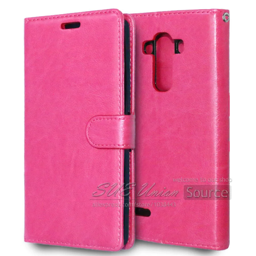 Новое поступление, магнитный дизайнерский кожаный чехол-книжка для lg g4, чехол для телефона s с держателями карт, чехол для мобильного телефона lg g4 - Цвет: rose