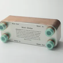 Homebrew 20-Plate вода в воду 7," x2.9 паяный пластинчатый теплообменник для пивоварения, SS304