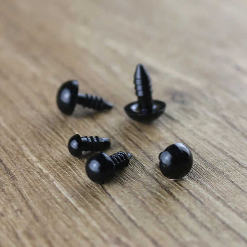 

142PCS Black Plastic Safety Eyes For Teddy Bear Dolls Factory Direct Shooting Dolls Craft eyes Animal Eye Accessories