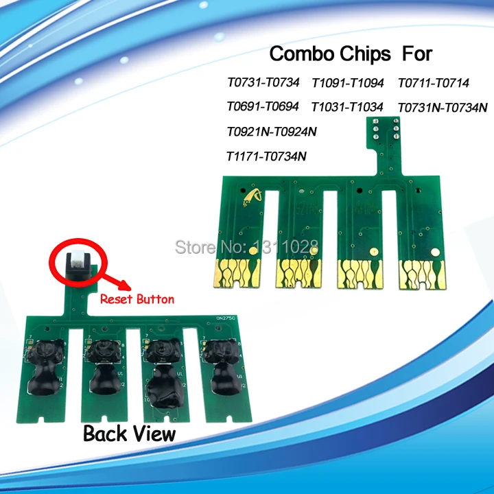 T0731-T0734 чернил совместимые комбинированные чипы для Epson Stylus C79 C90 C92 CX3900 CX4900 CX5600 CX7300