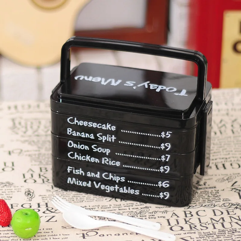 1-3 Layers Lunch Box Microwavable For Kid Adult Plastic Food Container Japanese Style Outdoor Travel Portable Large Bento Boxs